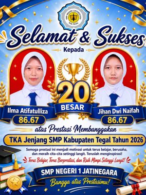 20 Besar TKA Kab. Tegal tahun 2025